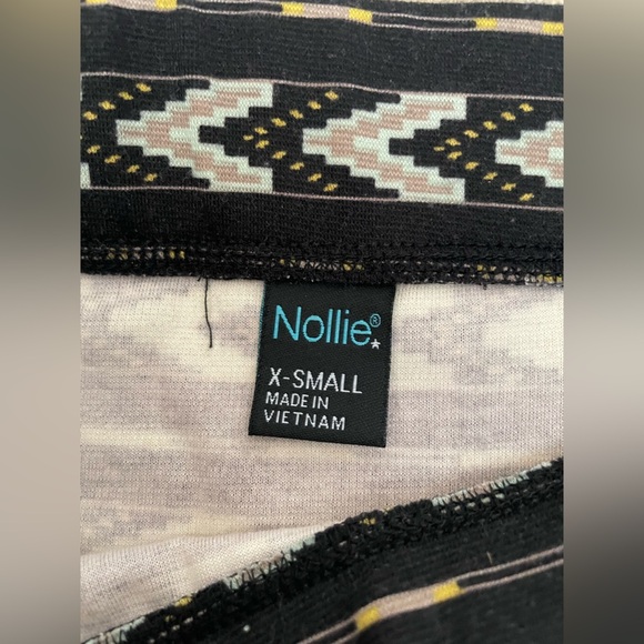 Nollie Black and Cream Geometric Pencil Skirt - Picture 2 of 3